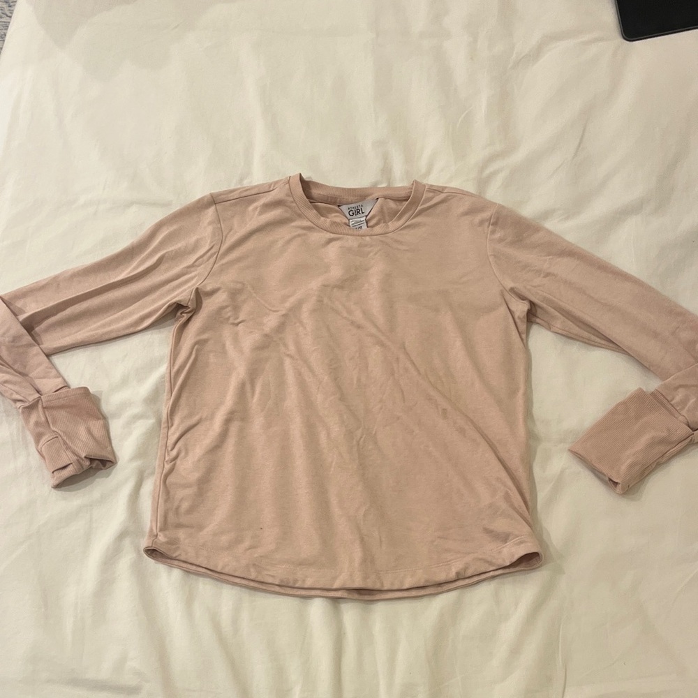 Athleta girl pink longsleeve top